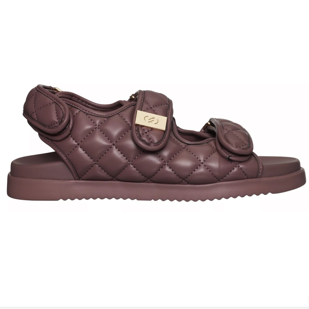 Calia Muave Quilted Dad Sandals Size 8